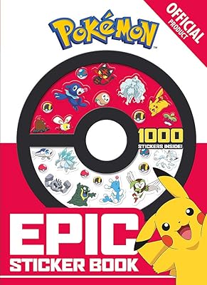 The official book of Pokémon Epic stickers.. DIAYTAR NIGERIA: Where every Nigerian finds what they need at prices they can afford, delivered promptly.