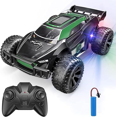 24 GHz remote control electric car with rechargeable power supply and lights.. Shop smart with DIAYTAR NIGERIA, offering a vast product range delivered to your doorstep within a week.