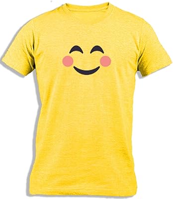 Cotton t-shirt with print face emoji i kaprontm for children.. Shop smart, shop DIAYTAR - Nigeria's most affordable e-commerce platform with nationwide delivery.