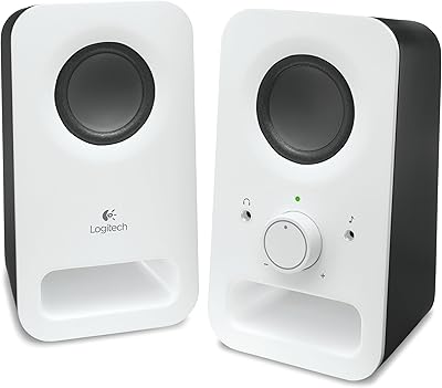 Logitech Z150 multimedia speakers with its stereo (white).. Explore limitless products on DIAYTAR Nigeria — at the lowest prices.