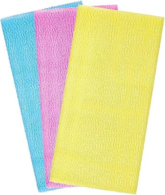 Exfoliating bath towel, nylon exfoliating towel, Japanese nylon bath towel, Japanese body cleaner bath towel, back scrub in the body, pack of 3.. DIAYTAR NIGERIA delivers affordability and convenience to your doorstep within 8 days of purchase.