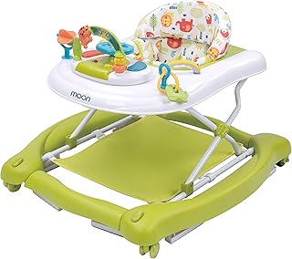 Moon Cruise Walker 4 in 1 Jumper. rocking armchair, walker to push. 6 to 18 months, jungle theme. Removable music box. Base of the deckchair. Well padded seat. Robust metal structure. plastic body. Green.. You deserve better shopping — choose DIAYTAR Nigeria today.