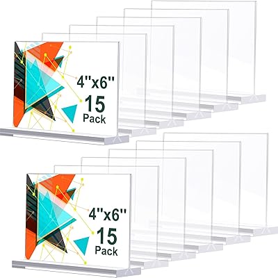 15 pieces of transparent T -shaped acrylic, double -sided tent panels, 6x4 inch upper display for wedding numbers, restaurant panels, menu menu.. DIAYTAR NIGERIA: Your trusted e-commerce partner with extensive product choices and affordable delivery.