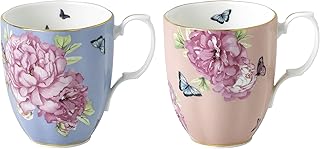 Royal Albert 1056230 Miranda Kerr Mug Set of 2 rooms, in fine porcelain, 405 ml, blue and gold.. Elevate your shopping experience with DIAYTAR NIGERIA's vast catalog and budget-friendly options.