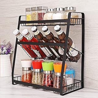 Ibama removable spice shelf 3 levels organizer of spice bottles for counter.. Why shop anywhere else? DIAYTAR Nigeria has it all and delivers fast.