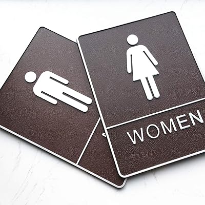 2 stickers stickers for toilet door, man and woman, 6x8 inch paint (double).. DIAYTAR Nigeria brings you closer to everything you need — fast delivery, low costs, and variety.