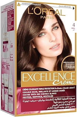 Coloring cream Excellence L'Oréal Paris, Color 4 chestnut.. Experience shopping without limits at DIAYTAR NIGERIA, where affordability meets convenience in just days.