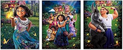 Lot of 3 (8 "x 10") Animation film posters Enculy wall posters Mural art girls room nursery decoration interior room wall paintings without frame.. Experience the DIAYTAR difference with our vast product selection and delivery within 5-8 days.