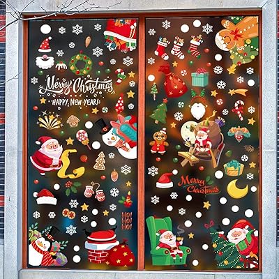 Christmas snowflake window sticker for festive wall decoration.. Experience budget-friendly shopping at DIAYTAR NIGERIA, Nigeria's premier online marketplace with quick delivery.