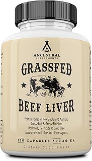 Plant -based supplement, dried natural iron with ancestral beef liver, vitamin A, B12 for energy (180 capsules).. DIAYTAR NIGERIA brings the nation's largest product catalog to your doorstep at prices you'll appreciate.
