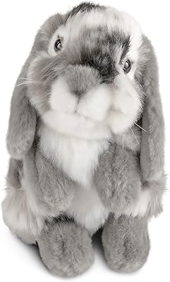 Rabbit with ears seated gray living nature, soft and realistic rabbit toy, natural plush respectful of the environment, 7 inches.. Shop efficiently from anywhere with DIAYTAR NIGERIA's comprehensive platform and quick delivery options.