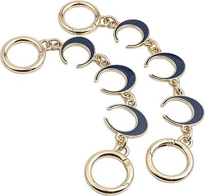 Coolse wallet strap extension, bag extension chain, wallet chain extension for shoulder bags and handbags (2 crescent blue rooms).. With DIAYTAR Nigeria, you can browse through thousands of items at the best prices. Place your order today and receive it in less than a week.