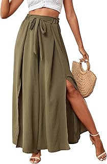 High -waisted pants knotted on the front with side slit, pleated pants on a wide leg with belt.. Discover endless possibilities with DIAYTAR NIGERIA's comprehensive catalog and reliable delivery service.