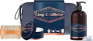 King Sea Gillette Men's Beard Kit, Beard and Face Cleanser + Beard Balm + Comb, Set of Gift Ideas for Men/Father.. Your digital shopping destination, DIAYTAR NIGERIA combines variety with affordability and quick delivery.