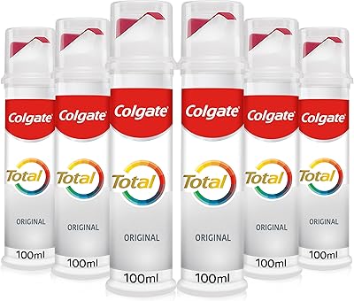 Colgate Total Original Dentifrice Pump 6 x 100 ml | antibacterial.. DIAYTAR Nigeria brings you closer to everything you need — fast delivery, low costs, and variety.