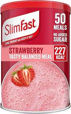 Slim fast meal shake, strawberry flavor, new recipe, 50 portions, lose weight without resuming it, packaging can vary.. From tech to toiletries, DIAYTAR Nigeria delivers without delay.