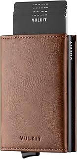 Credit carrier blocking RFIDs, two-part leather wallets for men with window for identity card and pocket for coins., Brown, card holder.. Experience the convenience of online shopping with DIAYTAR NIGERIA's reliable 5-8 day delivery service.