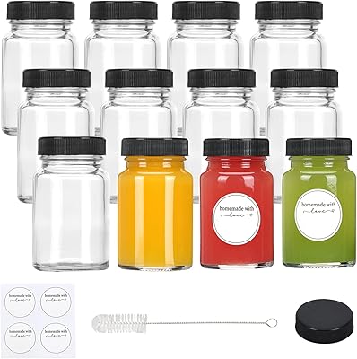 Kokomi 12 mini transparent bottles of 2 oz with liquid lids.. Experience retail convenience with DIAYTAR NIGERIA's comprehensive platform and 5-8 day nationwide shipping.