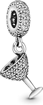 Glass jewelry in paved cocktail cubic zirconies in sterling silver.. Shop with confidence on DIAYTAR Nigeria — quality products and timely delivery.