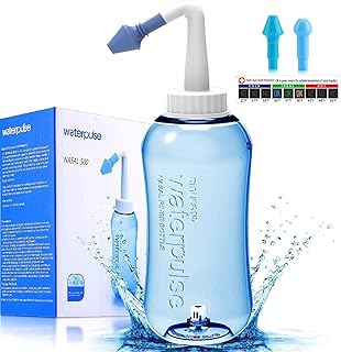 Niti Bot nasal rinsing bottle, 500 ml, nasal cleaner to press, nasal rinsing for adults and children, without BPA with thermometer sticker (500 ml).. DIAYTAR NIGERIA delivers what you want at prices you'll love, all within 5-8 days nationwide.