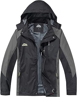 Tezo waterproof rain jacket for men with a light hooded windshield hiking coat.. Shop with confidence at Nigeria's leading affordable e-commerce platform with reliable delivery services.