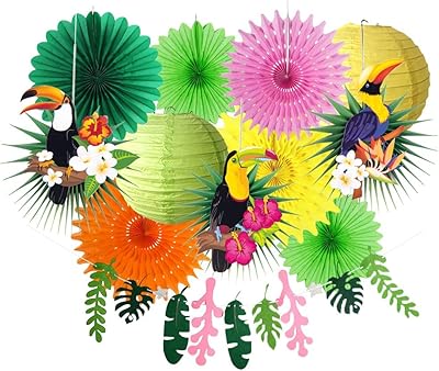 Toucan-shaped paper lanterns in the shape of a toucan leaves for spring-summer birthday party decorations, Hawaiian Tropical Hawaiian celebration.. Navigate through thousands of products at pocket-friendly prices with DIAYTAR NIGERIA's easy-to-use platform.