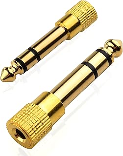 6.35 mm socket to 3.5 mm socket (2 2) 1/8 "stereo audio jack adapter | Converts the audio of amplifiers, guitar, piano, battery, speakers and microphone using 6.35 mm to 3.5 mm Port per mobi lock.. Looking for great deals without compromising on quality? DIAYTAR Nigeria brings you thousands of top products at affordable rates, delivered straight to your doorstep.