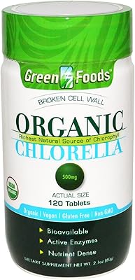 Green foods, organic chlorella, 500 mg, 120 tablets.. DIAYTAR NIGERIA makes online shopping accessible to all with budget-friendly prices and reliable delivery.