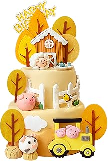 Jovis 8 pieces decoration of birthday cake cake, theme of farm animals, birthday cake decorations, prenatal party, birthday party.. Nigeria's most loved e-commerce platform delivers affordable shopping solutions to your doorstep.