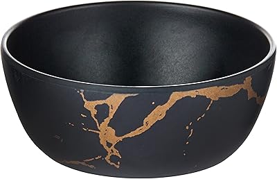 Round bowl in melamine harmony, black with golden fringes, 4.9 "/12.5 x 4.9 cm, ms-5.. Navigate through thousands of products at pocket-friendly prices with DIAYTAR NIGERIA's easy-to-use platform.