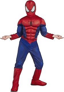 RUBIE's Marvel Spider -Man Deluxe costume, Size S for children - Size S, United Color.. DIAYTAR NIGERIA delivers more than purchases - we deliver affordable shopping solutions within the week.