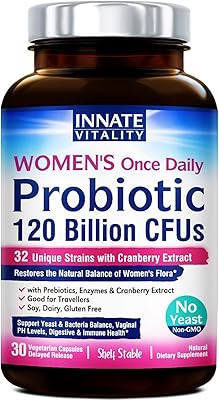 Inette Vitality Probiotic Once a day for women, 120 billion UFC, 32D strain, control of yeasts + pH, intestinal and immune support, prebiotics, digestive enzymes and biological cranberries.. Easy checkout, quick delivery — shop now on DIAYTAR Nigeria.