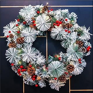 Yatai artificial Christmas crown of 57 cm with pine cones and red berries, Christmas crown for Christmas tree decoration, Flocked Christmas tree crown for exterior Christmas tree decoration -.. Discover the joy of online shopping with DIAYTAR NIGERIA's budget-friendly prices and reliable shipping.