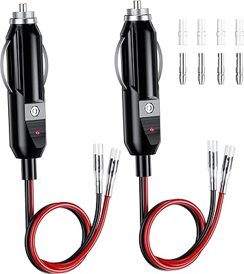 MekingTech cigarette lighter socket, 12 V male socket adapter with LED lighting cord and 16 AWG extension cable with 15 A cigarette lighter socket (2) package.. DIAYTAR NIGERIA revolutionizes e-commerce with our affordable prices and dependable delivery timeframes.