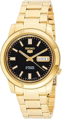 Seiko analog watch in stainless stainless gold gold for men, skkk22k1.. Shop from anywhere in Nigeria and receive your DIAYTAR purchases at affordable prices within a week.