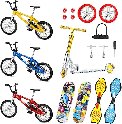 Set of little fingers toys made up of 18 pieces, skateboarding, ribestick bikes, small swing, fingertips, children's gifts as gifts for wheels and replacement tools.. Every order, every item — DIAYTAR Nigeria delivers fast and reliably.