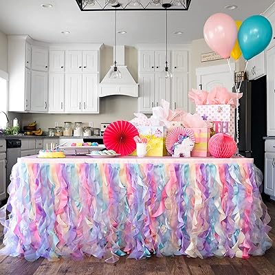 The White Shop Wave Table Table Double layer in Amazon shredded fabric of 6 feet for Table Contour for Christmas, Halloween, Wedding / Color.. DIAYTAR Nigeria: Where affordability meets fast and reliable e-commerce service.