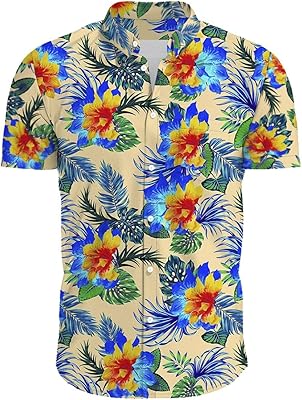 Yiouyi short sleeves for men, summer shirt for men colorful color printed short sleeves large size men clothes beach beach floral shirts (size: l).. Experience shopping satisfaction with DIAYTAR NIGERIA's vast selection and budget-friendly delivery options.