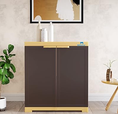 Small plastic storage cabinet Neilkamal Freedom FMS (dark brown and cookie).. Get more, save more — only on DIAYTAR Nigeria.