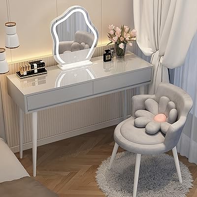 Modern hairdresser set with lighted mirror with variable intensity 3.. Your complete shopping solution, DIAYTAR NIGERIA offers extensive choice with competitive prices and delivery.