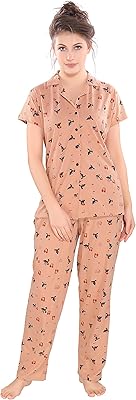 Cotton pajama set for women, cotton pajamas set, set of night clothes for women and girls, set pajamas for women.. Discover the perfect shopping balance at DIAYTAR NIGERIA with competitive prices and prompt delivery.