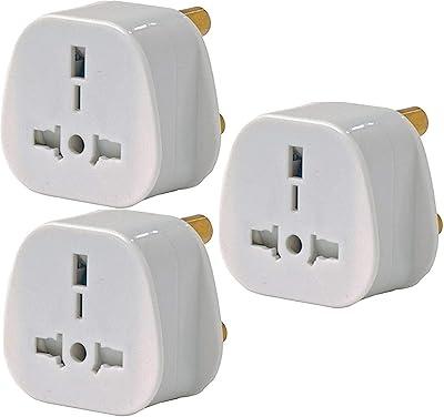 Shanitech travel adapter from the United Kingdom and Europe to South Africa - Pack of 3.. From big brands to everyday basics — DIAYTAR Nigeria has you covered.