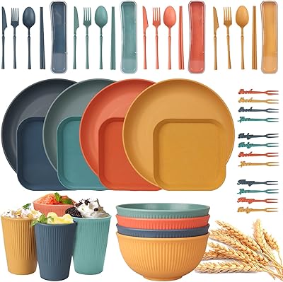 Set of unbreakable cutlery of 48 pieces for 4 people plates and bowls.. No delays, no drama — just fast, affordable shopping with DIAYTAR Nigeria.