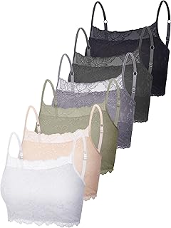6 lace underwear for women, lace tank top, short half-haut bra, lace bra for girls.. Shop electronics, clothes, and everything in between on DIAYTAR Nigeria.
