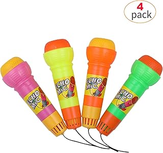 Pack of 4 Echo microphones for children Meikis Birthday party seeming graduation party 18.5 cm.. DIAYTAR Nigeria: trusted by thousands for fast, reliable delivery.