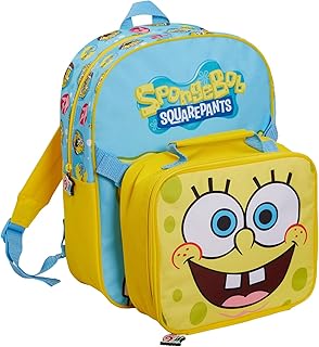 Children's backpack bob sponge with isothermal lunch for boys and girls.. Shop smart with DIAYTAR NIGERIA, offering a vast product range delivered to your doorstep within a week.