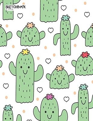 Sketch book: Cute cactus sketch book for girls: 110 pages of virgin paper 8.5 x 11 to draw, scribble or draw (children's sketches).. DIAYTAR NIGERIA brings affordable shopping to every Nigerian home with delivery in just 5-8 days.