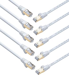Ethernet JAFX CAT 6A Ethernet connection cable, RJ45 600 MHz 10 Gbit/s standard, Ethernet Ethernet connection cable LU for Router MoDem and Computer switches, 1 foot, 10 rooms, white.. DIAYTAR NIGERIA: Where every Nigerian finds what they need at prices they can afford, delivered promptly.