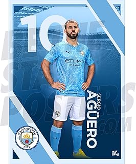 Poster de football   impression art mural manchester city fc 2020 21 sergio.. DIAYTAR NIGERIA: Making quality products accessible to all Nigerians at affordable prices.