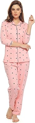 Night shirt and cotton pajamas printed heart for women.. Experience satisfaction guaranteed with DIAYTAR NIGERIA's comprehensive platform and quick delivery.